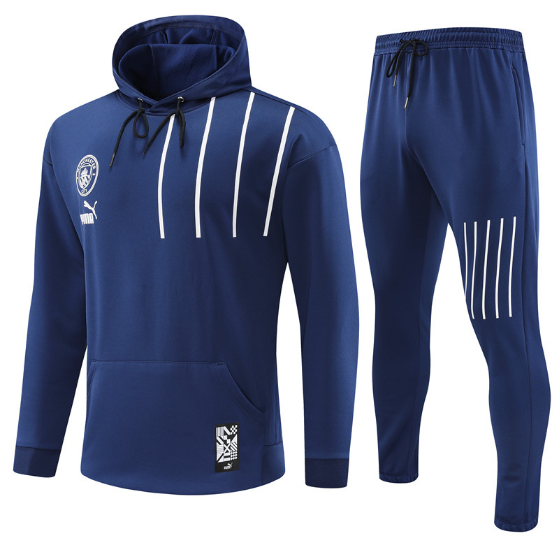 AAA Quality Manchester City 22/23 Hoodie Tracksuit - Dark Blue